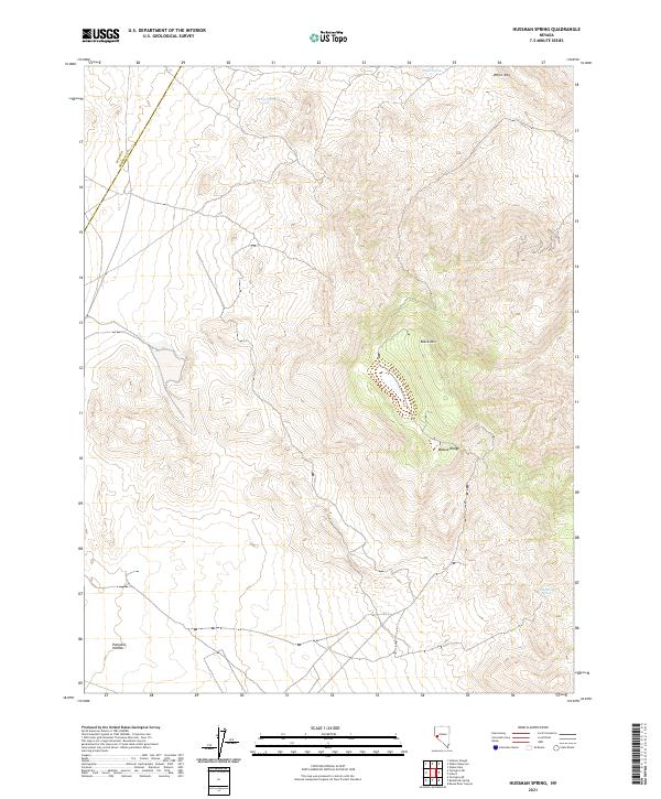 USGS Topographic Map – Hussman Spring