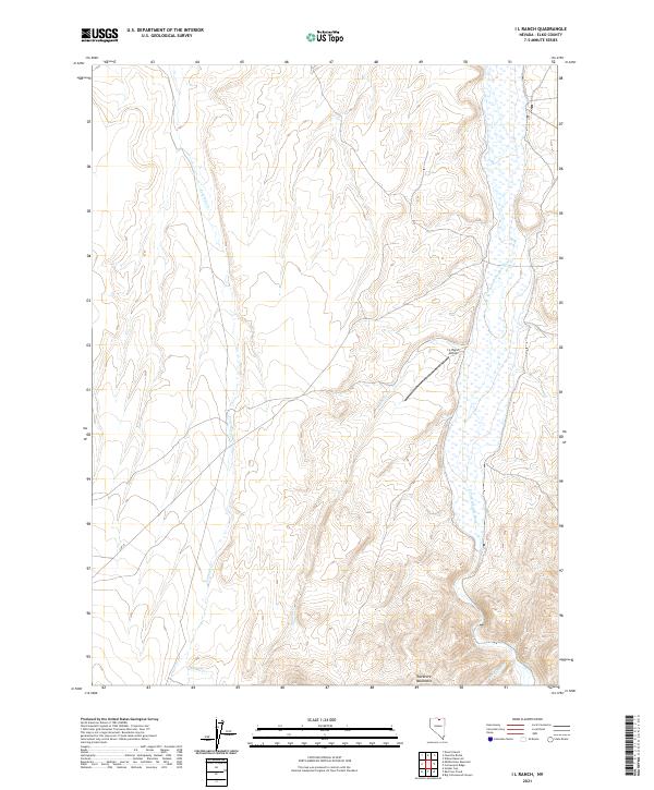USGS Topographic Map – I L Ranch