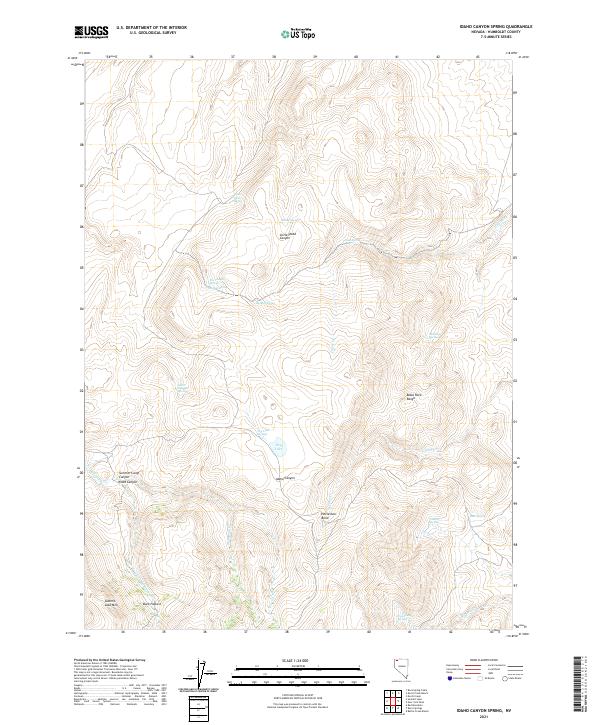 USGS Topographic Map – Idaho Canyon Spring