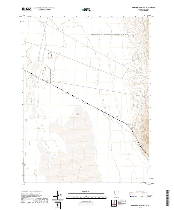 USGS Topographic Map – Independence Valley SW