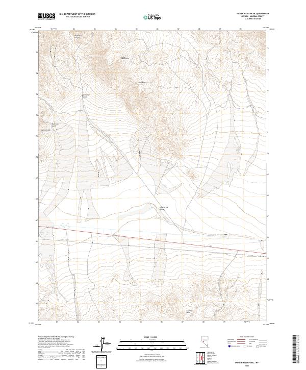 USGS Topographic Map – Indian Head Peak