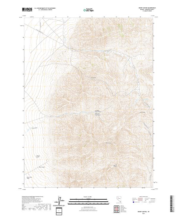 USGS Topographic Map – Inskip Canyon