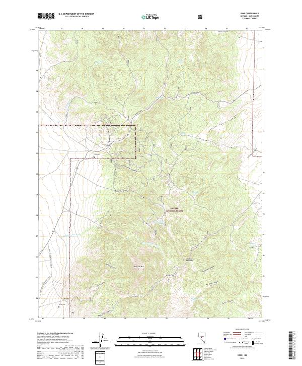 USGS Topographic Map – Ione