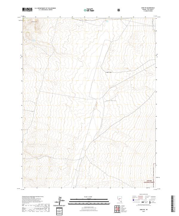 USGS Topographic Map – Ione SW
