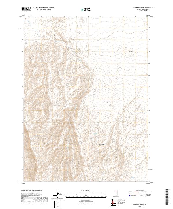 USGS Topographic Map – Izzenhood Spring