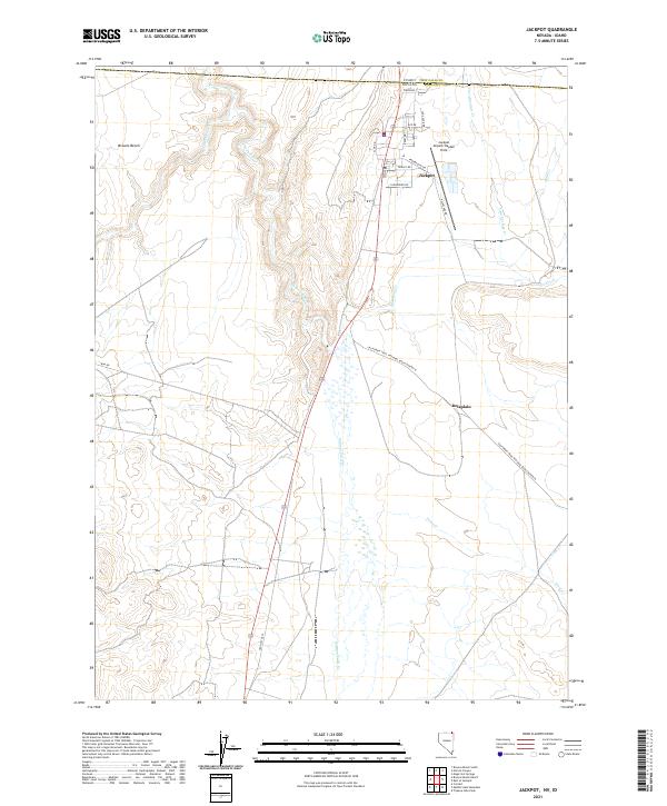 USGS Topographic Map – Jackpot