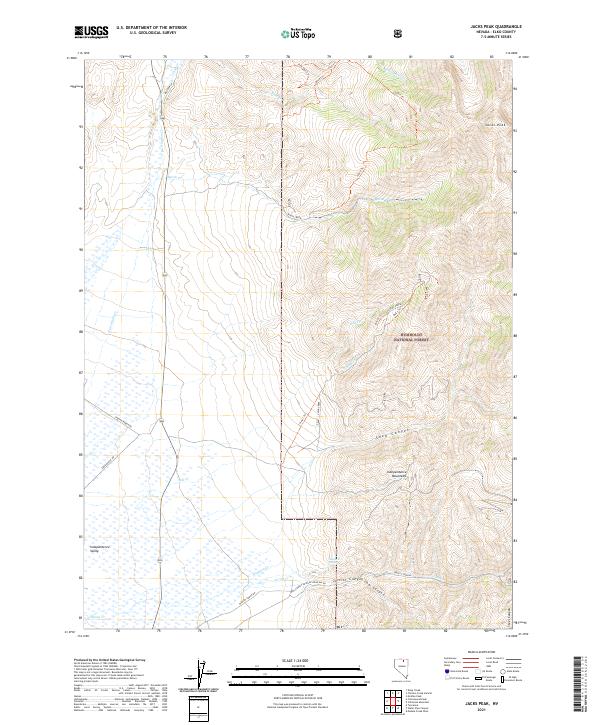 USGS Topographic Map – Jacks Peak