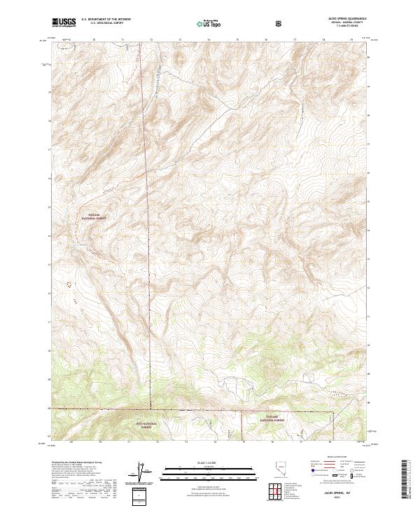 USGS Topographic Map – Jacks Spring