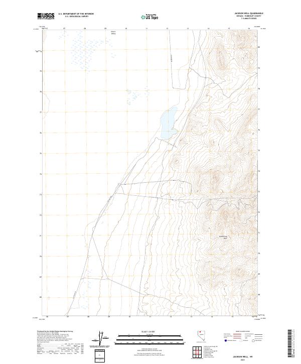 2021 Map of Jackson Well, 2021 Print