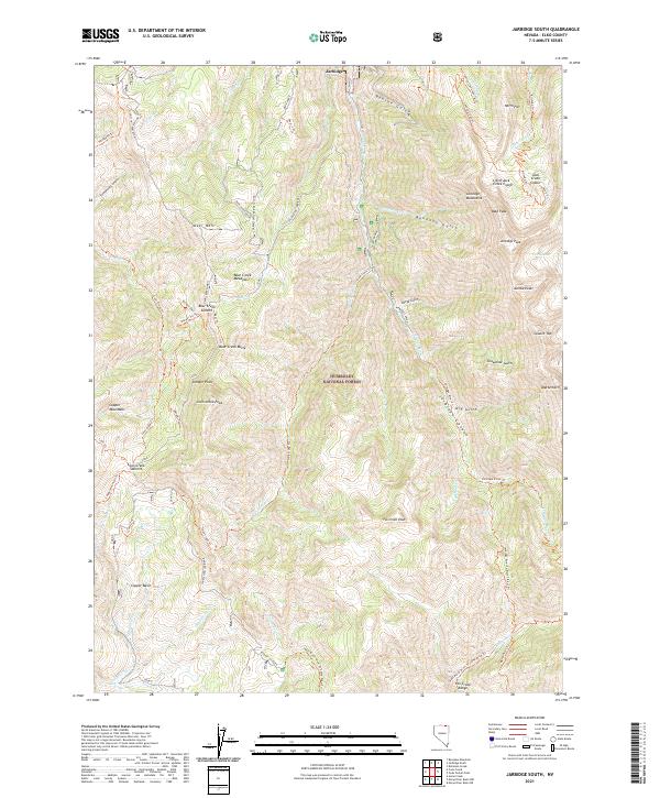 USGS Topographic Map – Jarbidge South