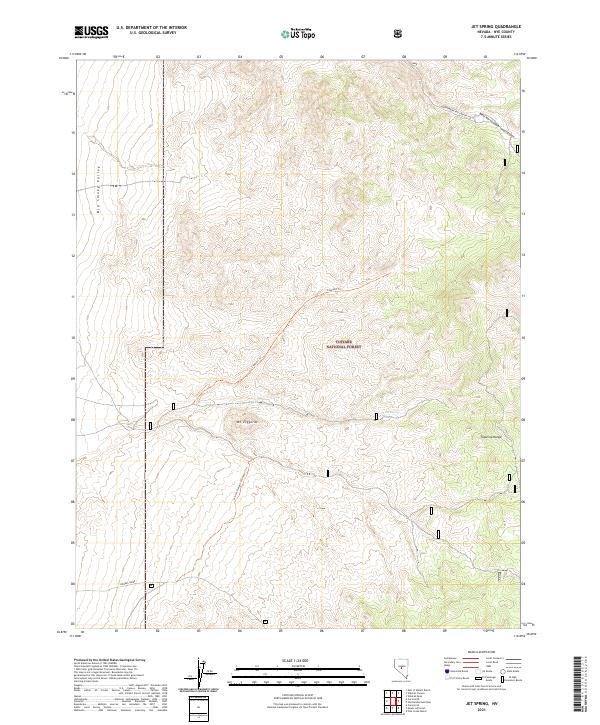 USGS Topographic Map – Jet Spring