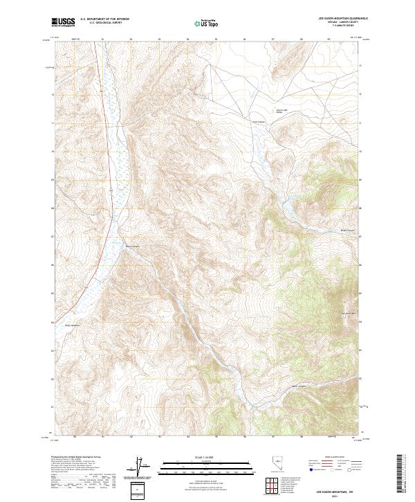 USGS Topographic Map – Joe Eason Mountain