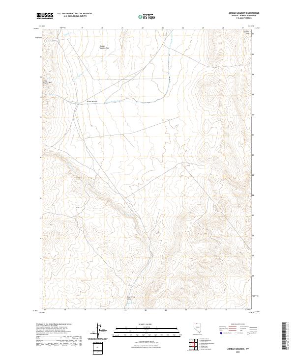 USGS Topographic Map – Jordan Meadow