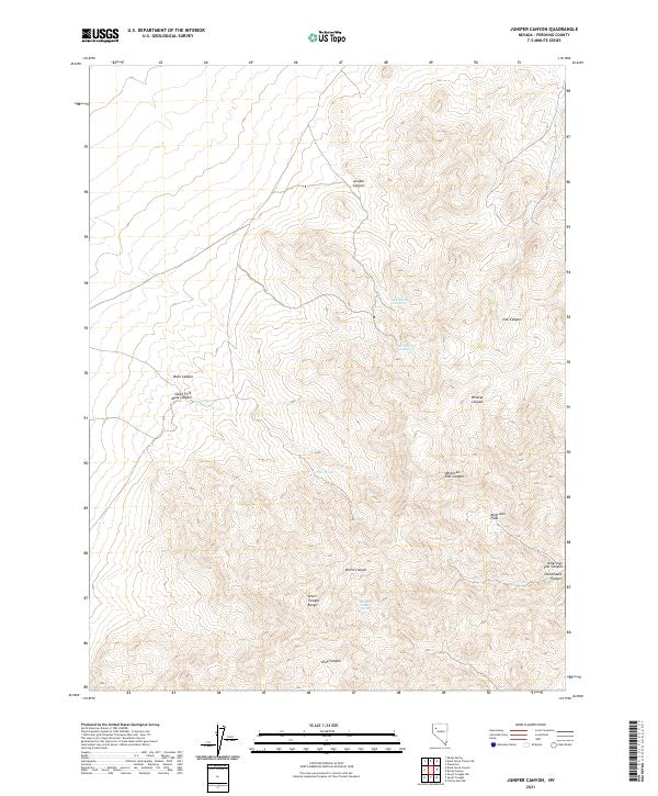USGS Topographic Map – Juniper Canyon