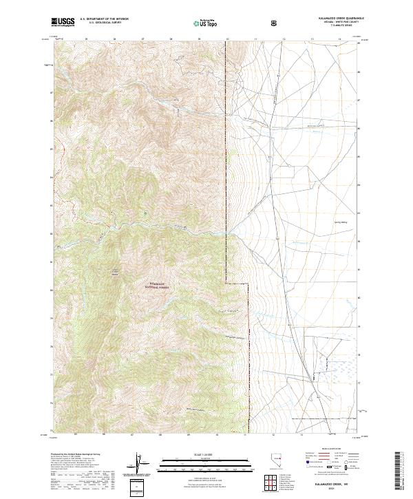 USGS Topographic Map – Kalamazoo Creek