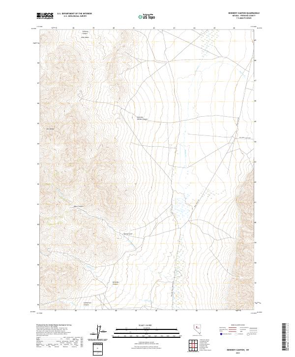 USGS Topographic Map – Kennedy Canyon