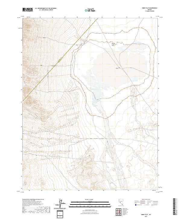 USGS Topographic Map – Kibby Flat