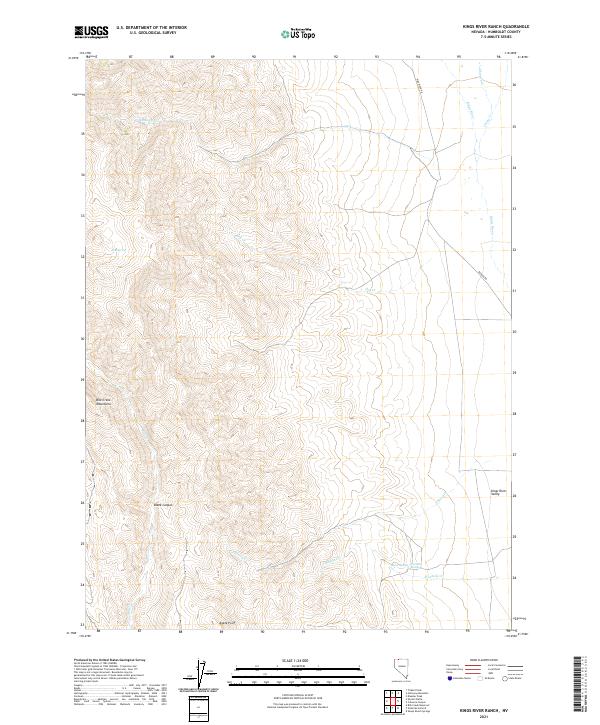 USGS Topographic Map – Kings River Ranch