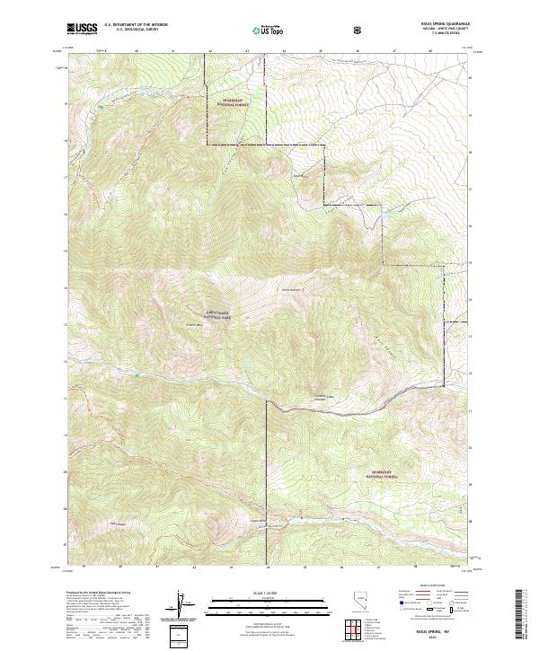 USGS Topographic Map – Kious Spring