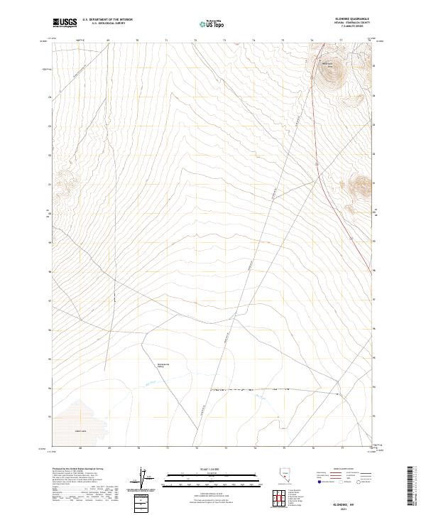 USGS Topographic Map – Klondike