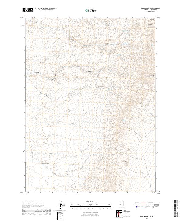 USGS Topographic Map – Knoll Mountain
