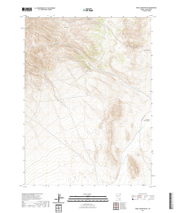 USGS Topographic Map – Knoll Mountain SE