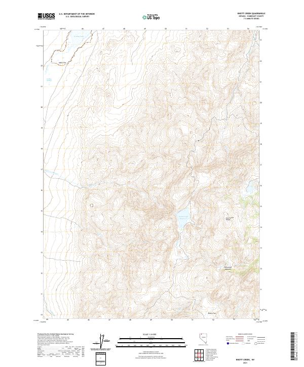 USGS Topographic Map – Knott Creek