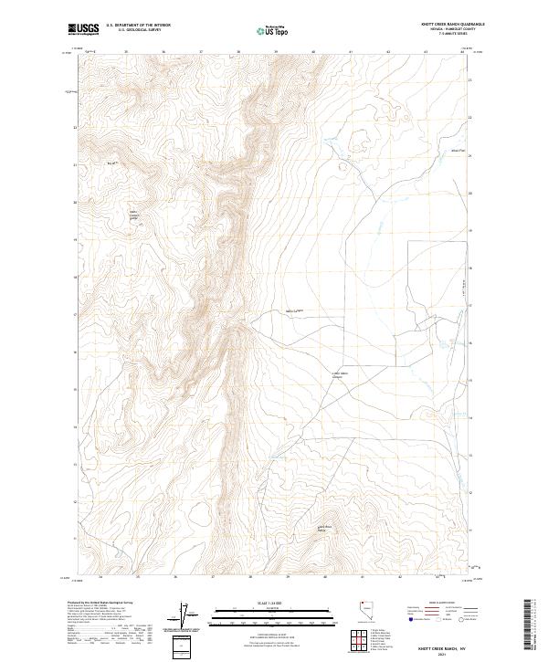 USGS Topographic Map – Knott Creek Ranch