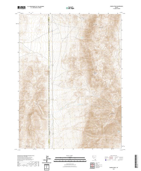 USGS Topographic Map – Kumiva Peak