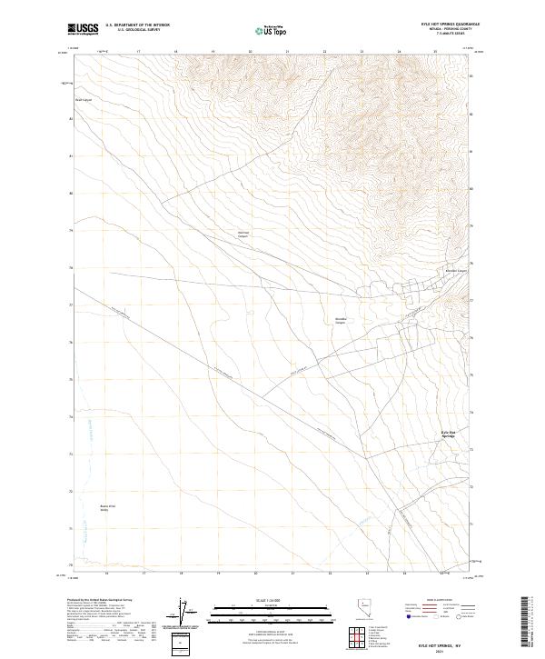 USGS Topographic Map – Kyle Hot Springs