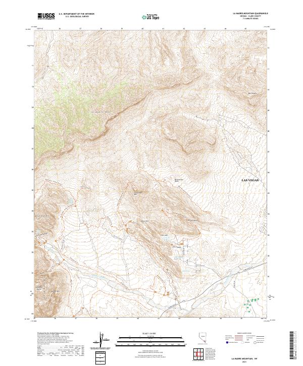 USGS Topographic Map – La Madre Mountain