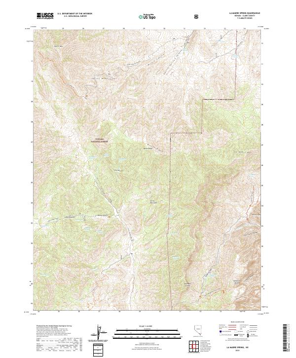 USGS Topographic Map – La Madre Spring