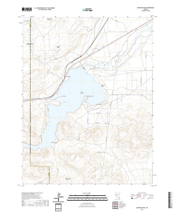 USGS Topographic Map – Lahontan Dam