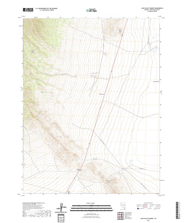 USGS Topographic Map – Lake Valley Summit