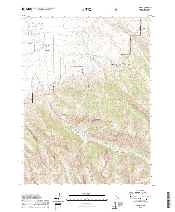 USGS Topographic Map – Lamoille