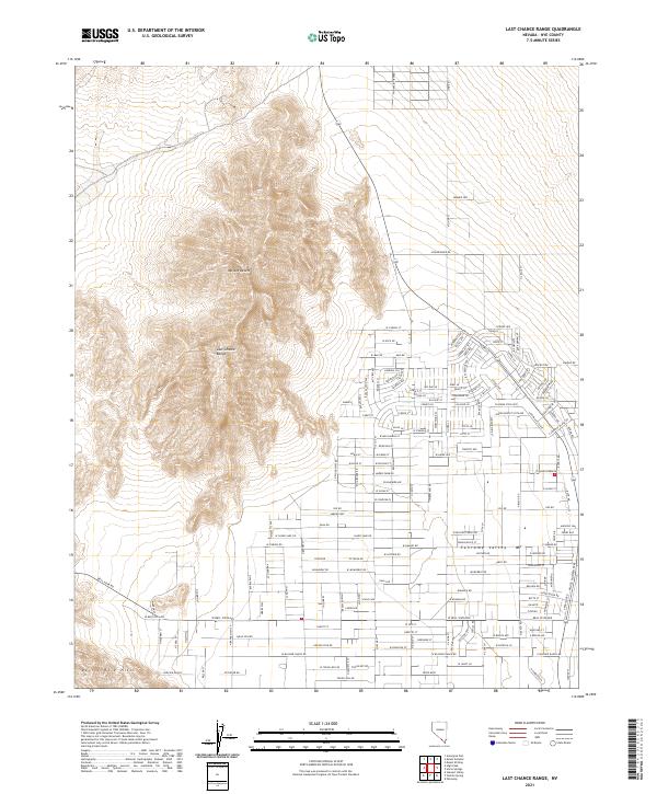 USGS Topographic Map – Last Chance Range