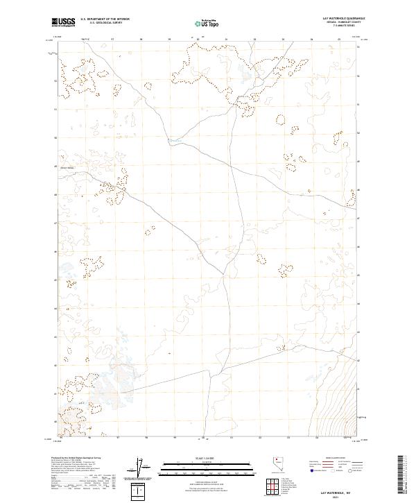 USGS Topographic Map – Lay Waterhole