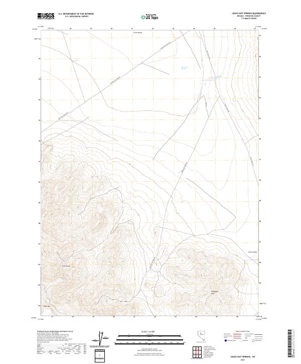 USGS Topographic Map – Leach Hot Springs