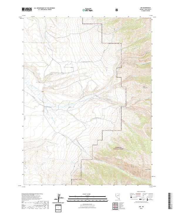 USGS Topographic Map – Lee