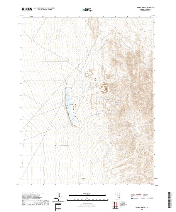 USGS Topographic Map – Liberty Springs