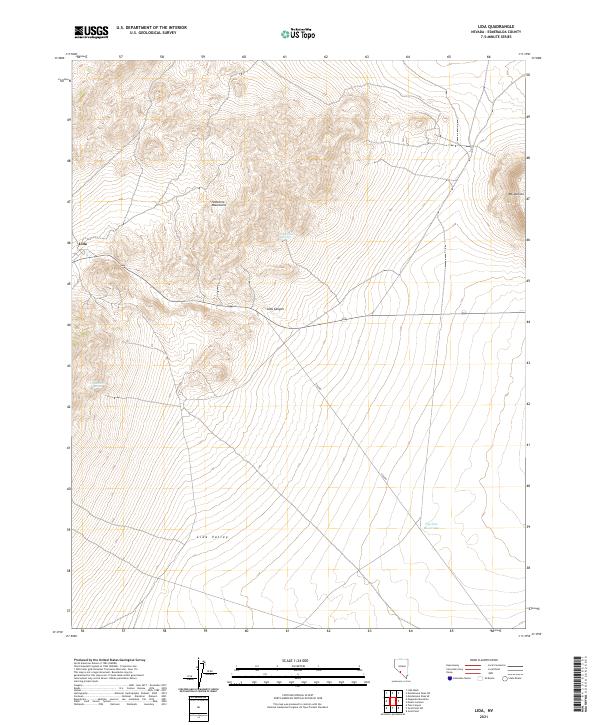 USGS Topographic Map – Lida
