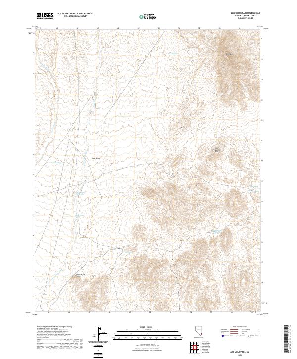 USGS Topographic Map – Lime Mountain