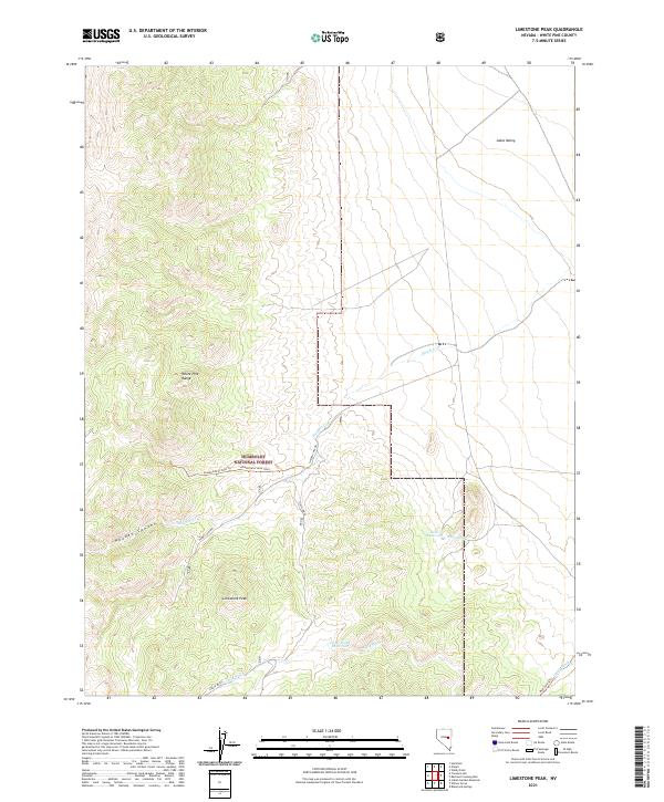 USGS Topographic Map – Limestone Peak