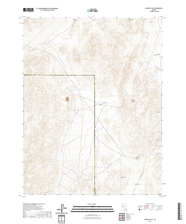 USGS Topographic Map – Lincoln Flat