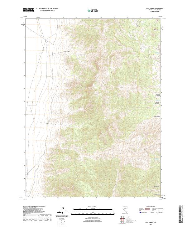 USGS Topographic Map – Lion Spring