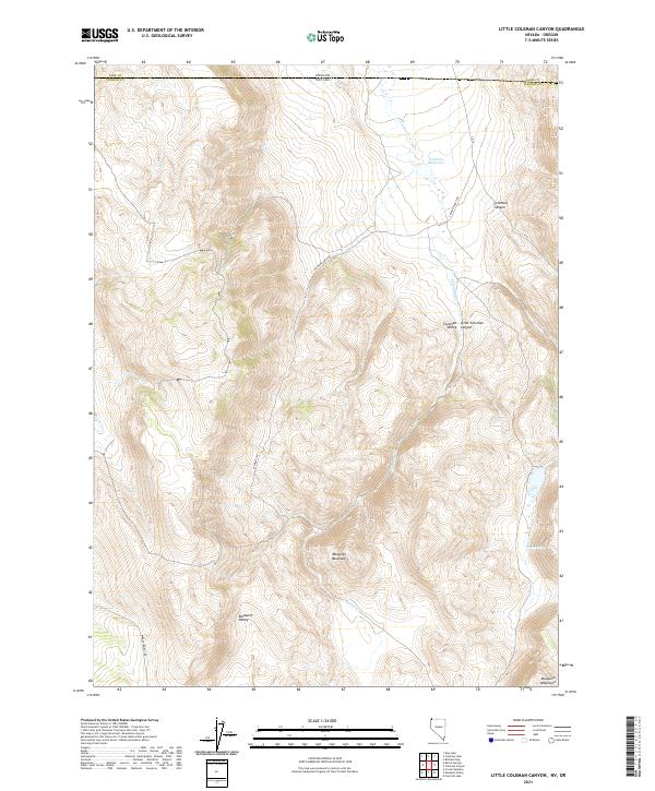 USGS Topographic Map – Little Coleman Canyon