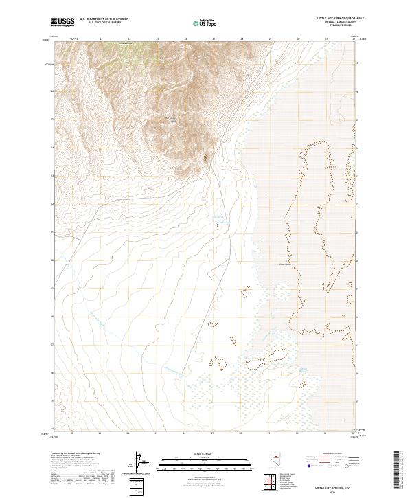 USGS Topographic Map – Little Hot Springs