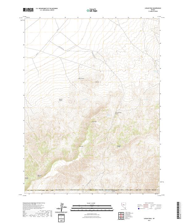 USGS Topographic Map – Logan Peak