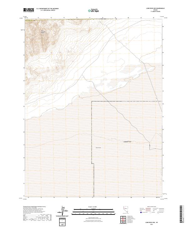 2021 Map of Lone Rock NW, 2021 Print