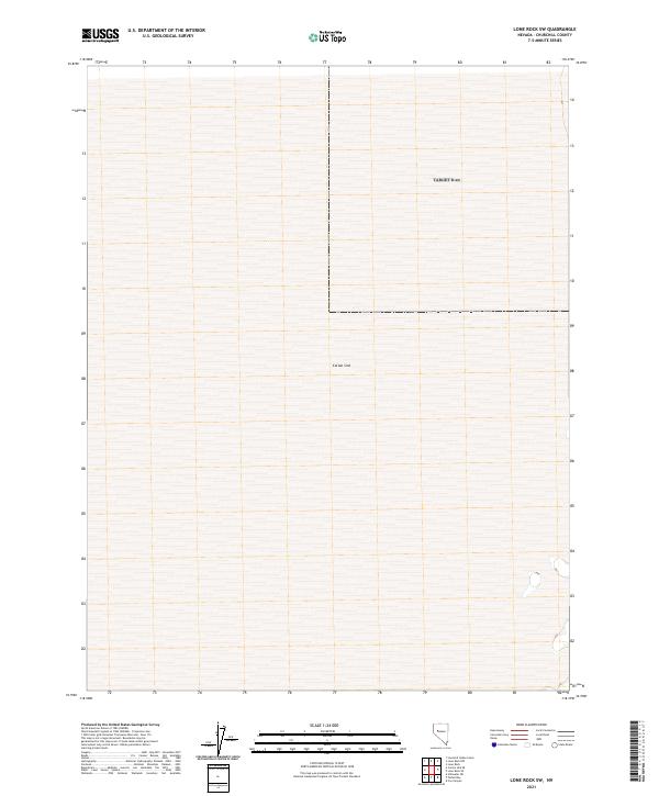 2021 Map of Lone Rock SW, 2021 Print